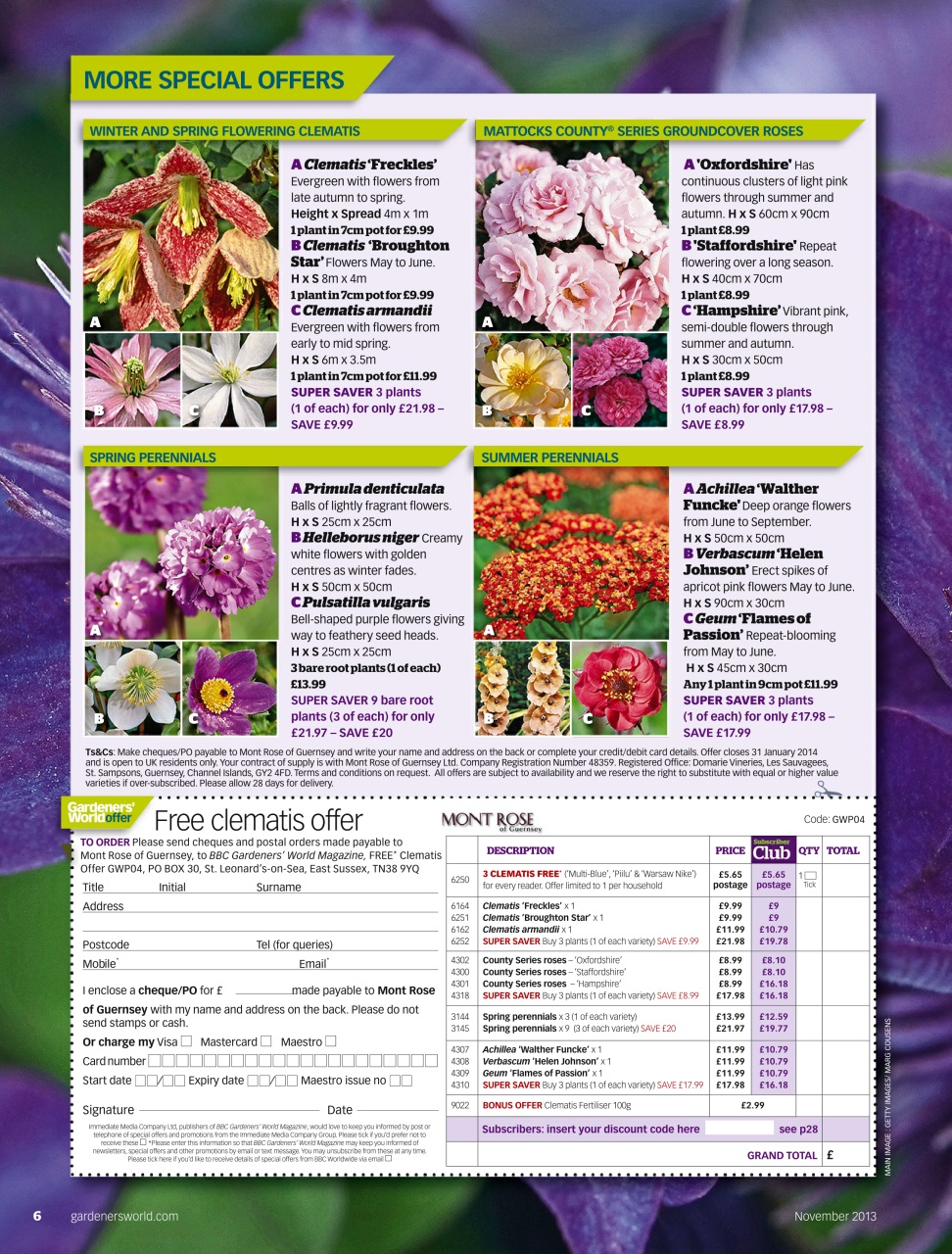 BBC Gardeners’ World Magazine Preview Pages