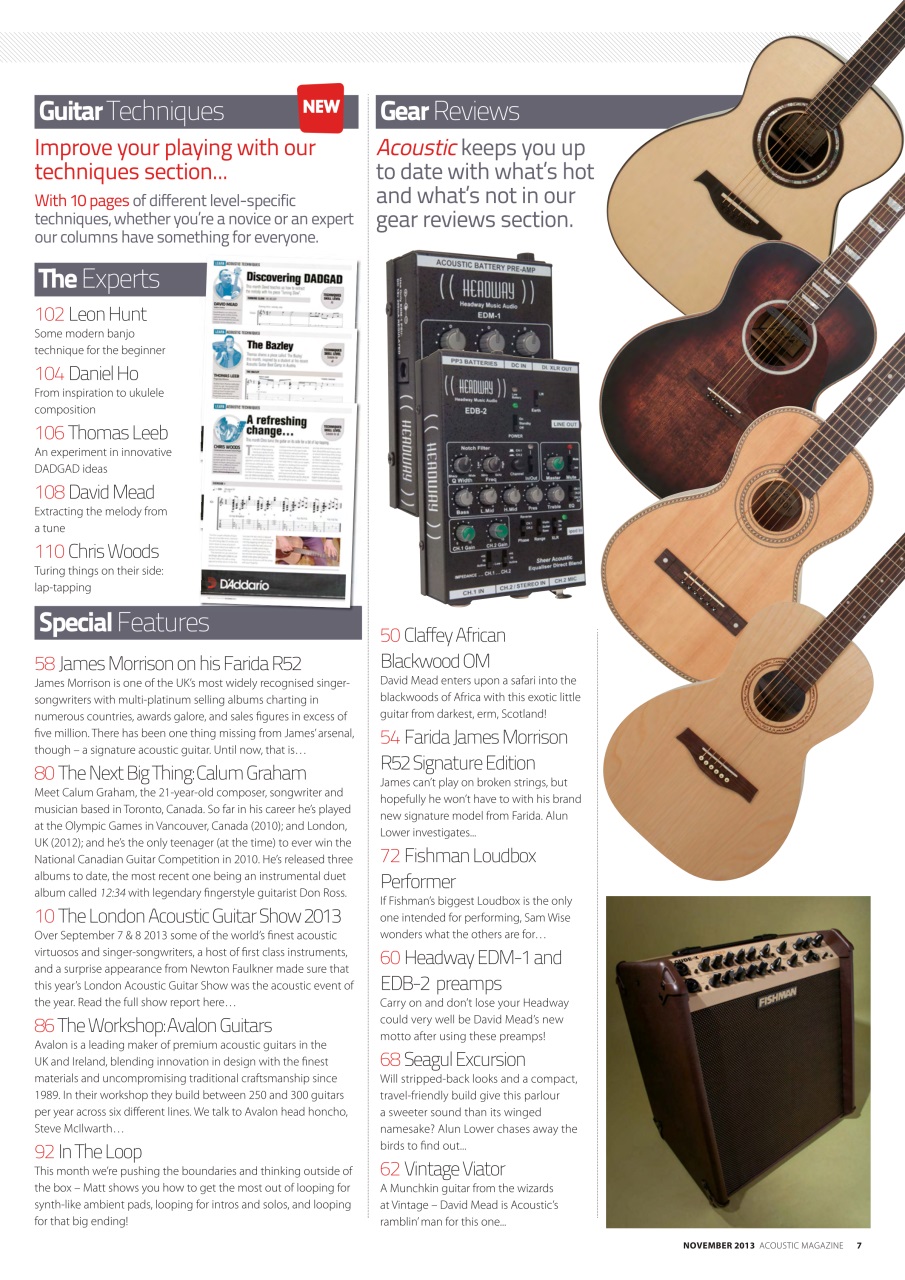 Acoustic Preview Pages