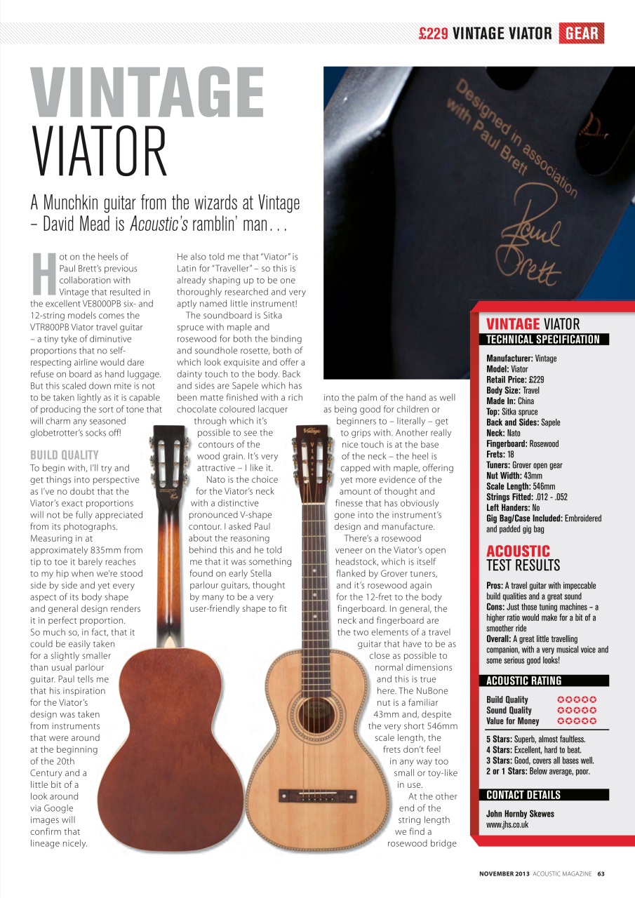 Acoustic Preview Pages