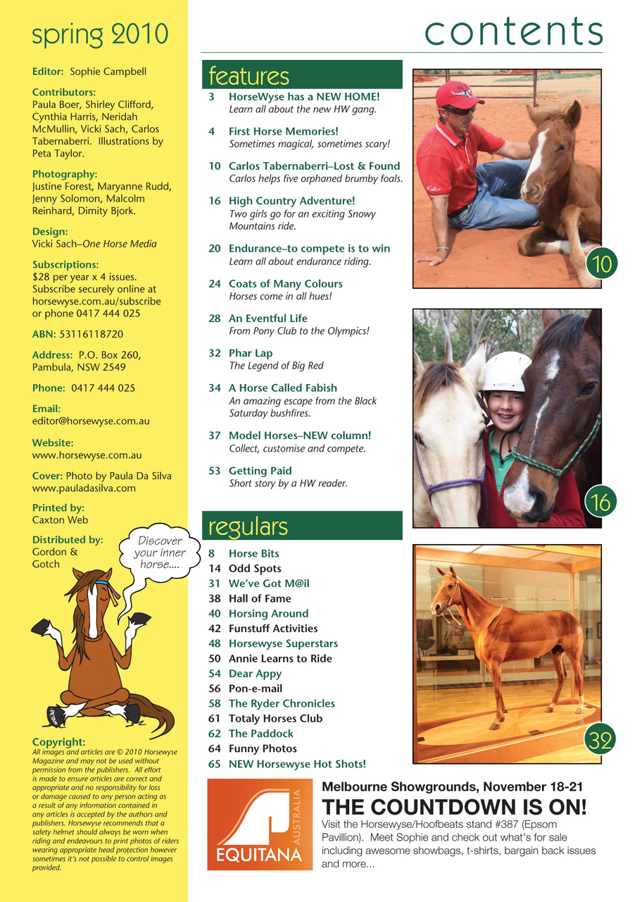 HorseWyse Magazine Preview Pages
