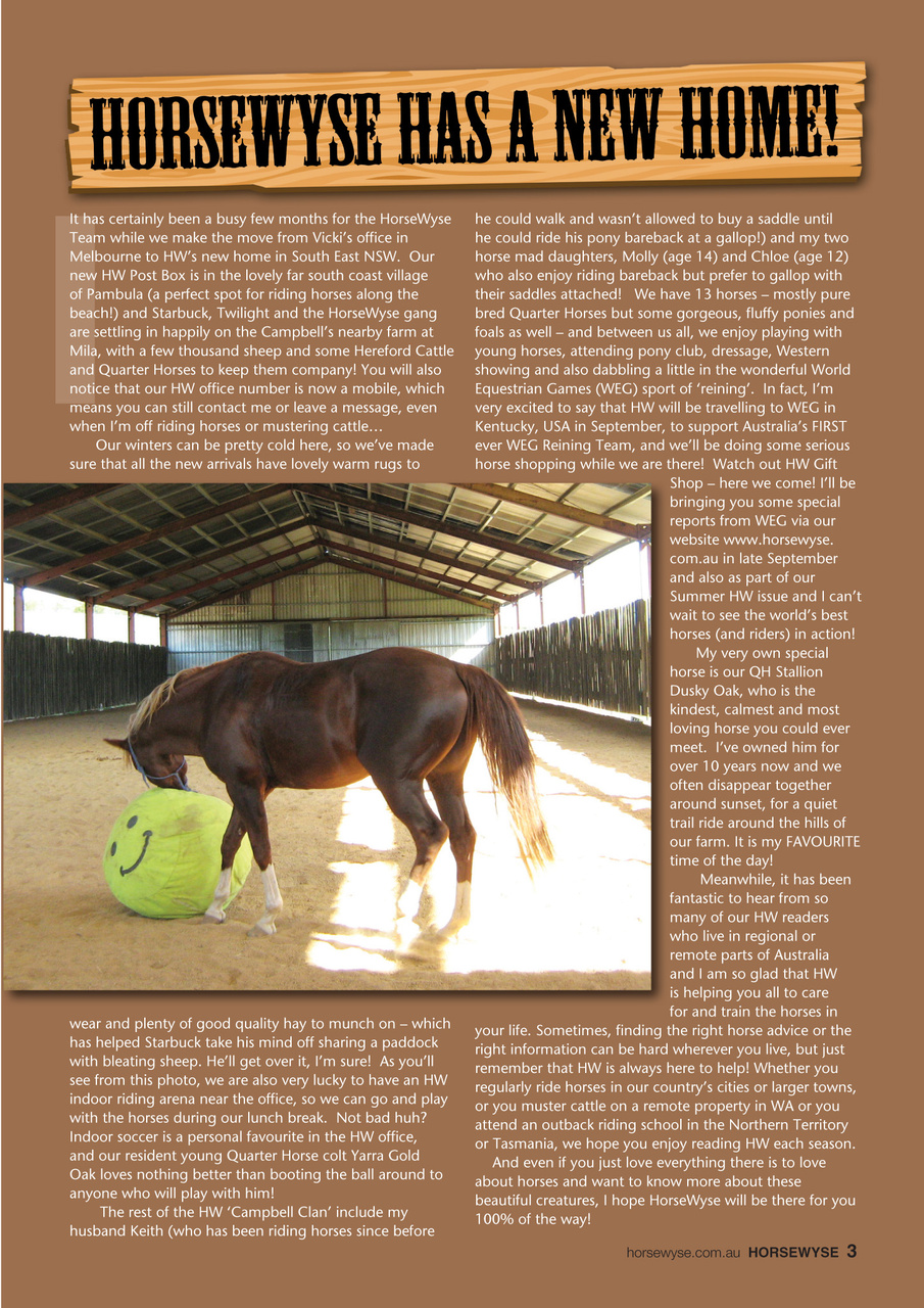 HorseWyse Magazine Preview Pages