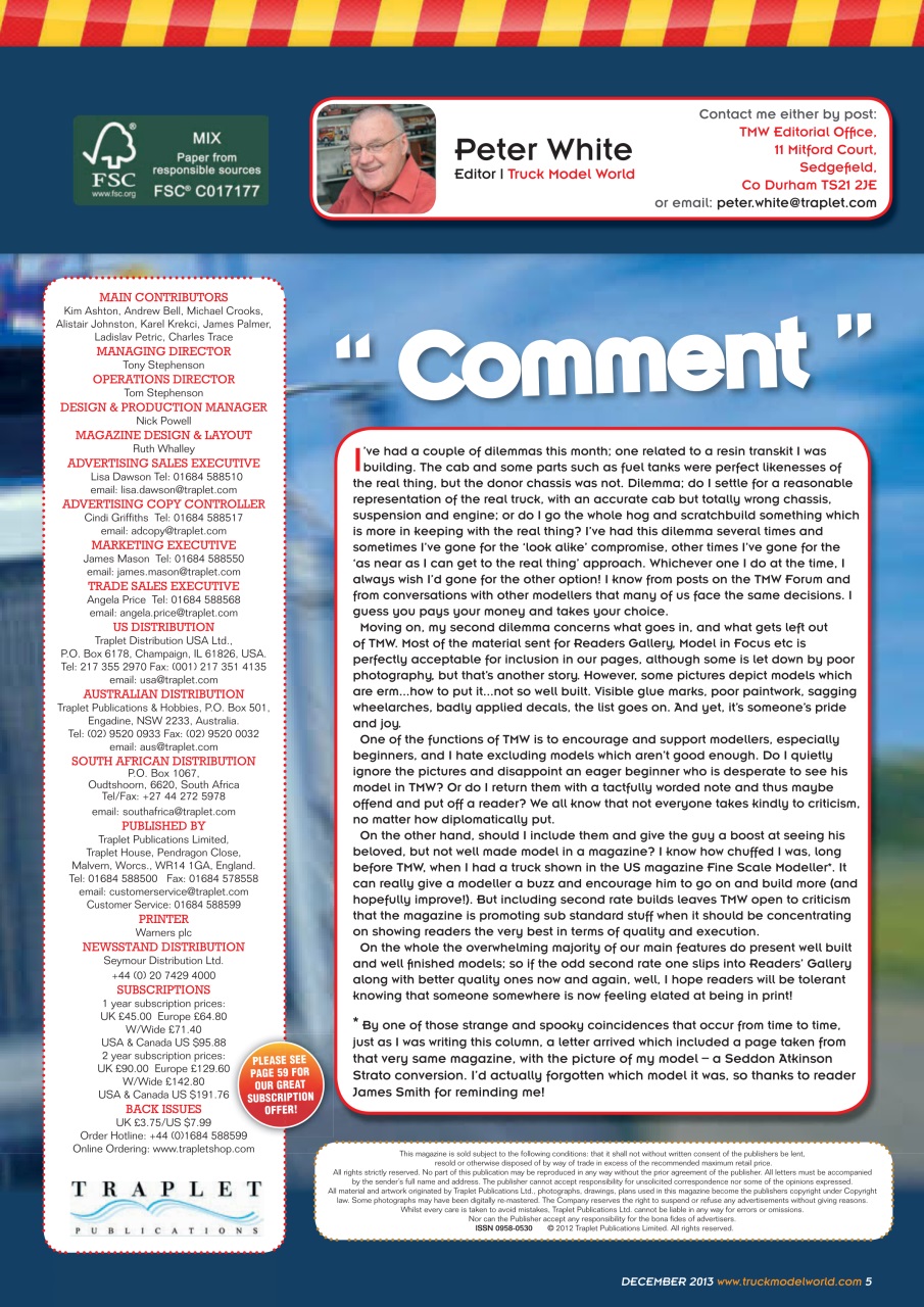 Model Car Truck Motorcycles World Preview Pages