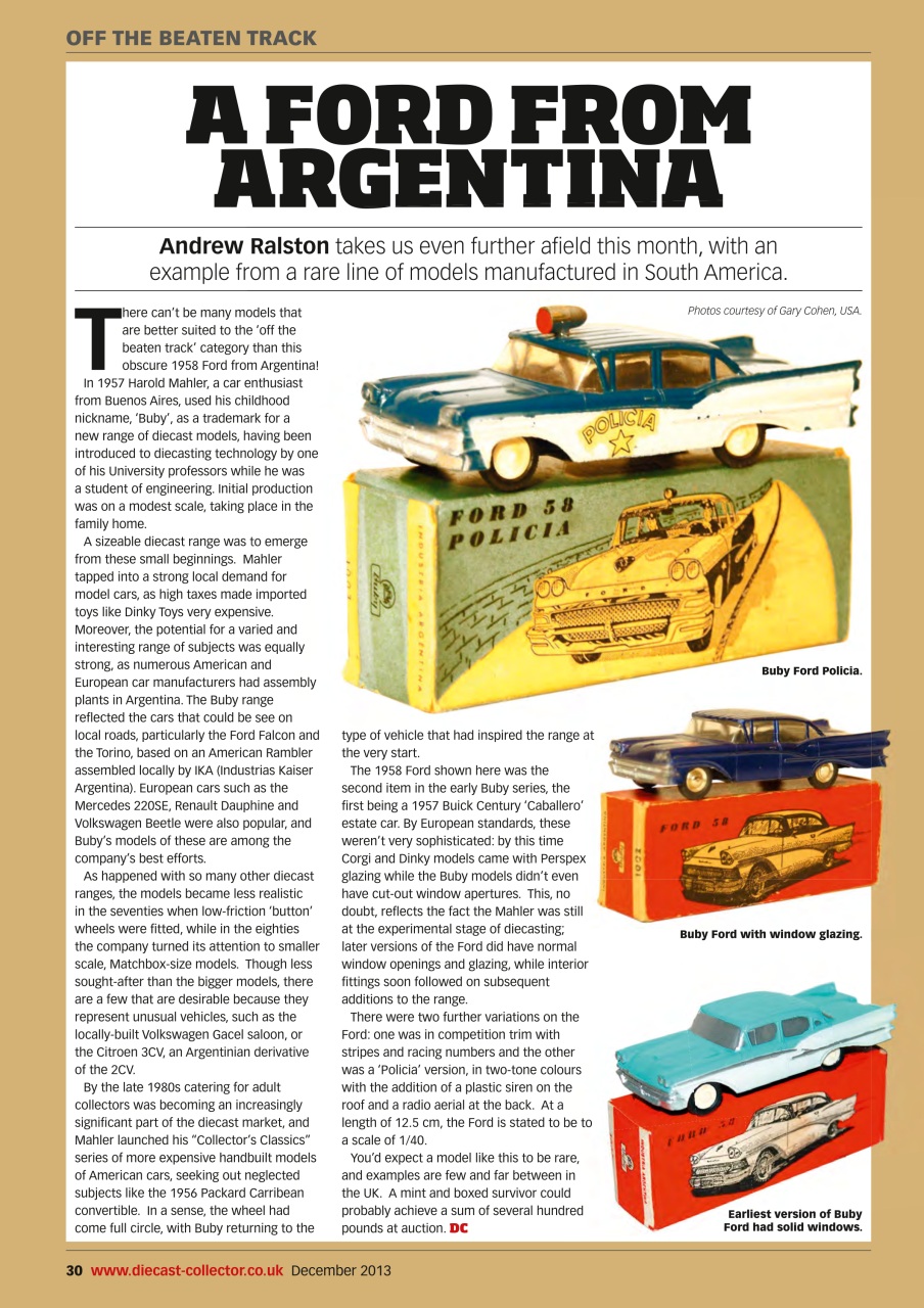 Diecast Collector Preview Pages