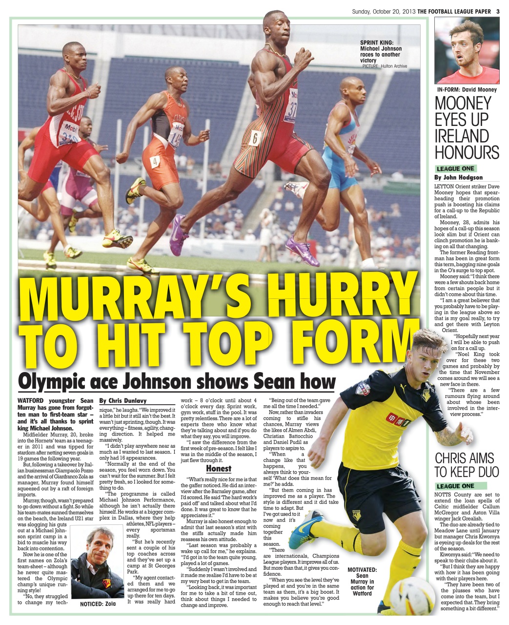 The Football League Paper Preview Pages