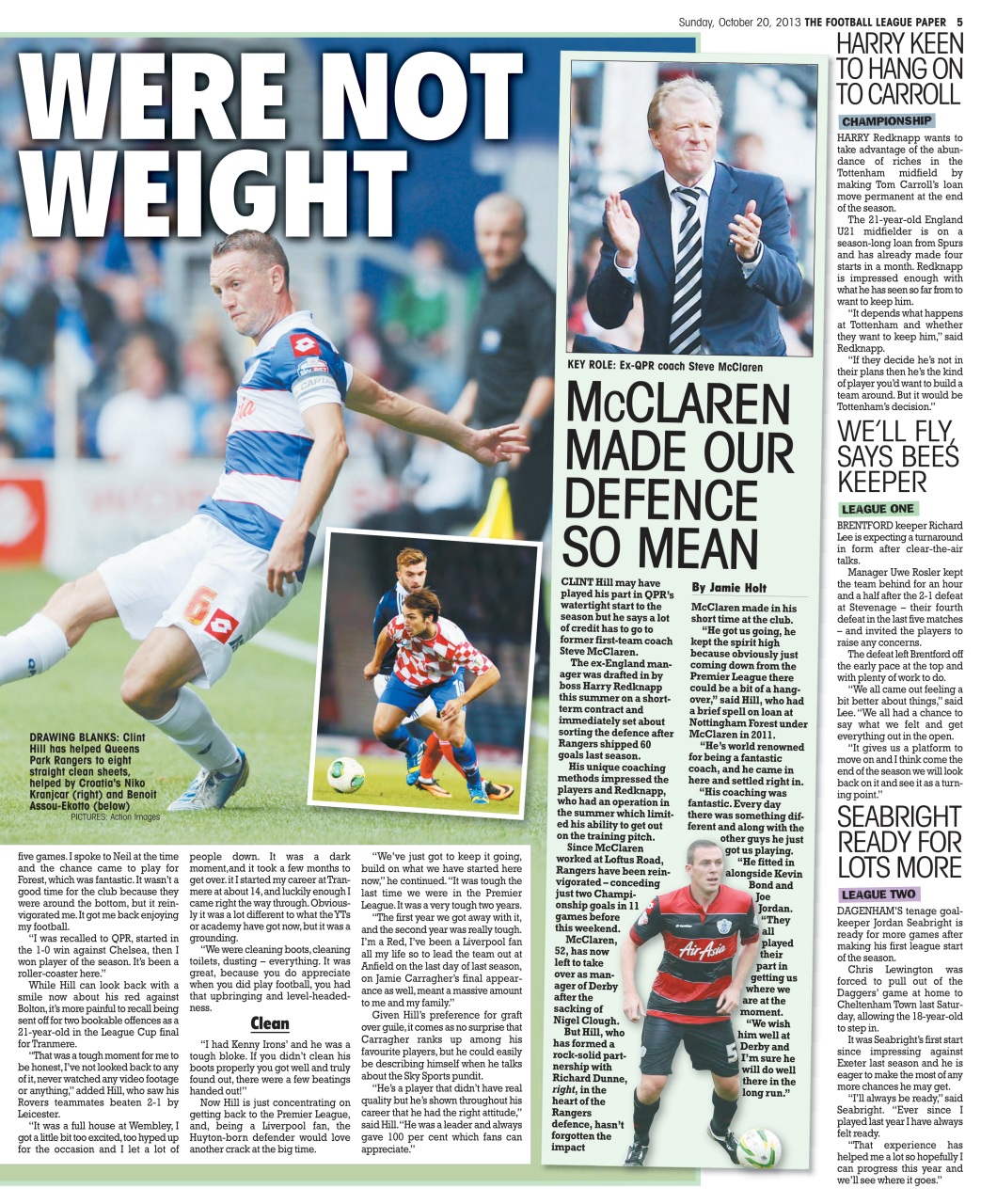 The Football League Paper Preview Pages