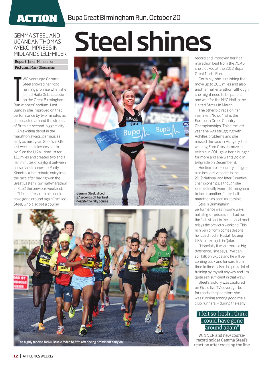 AW – Athletics Weekly Magazine Preview Pages