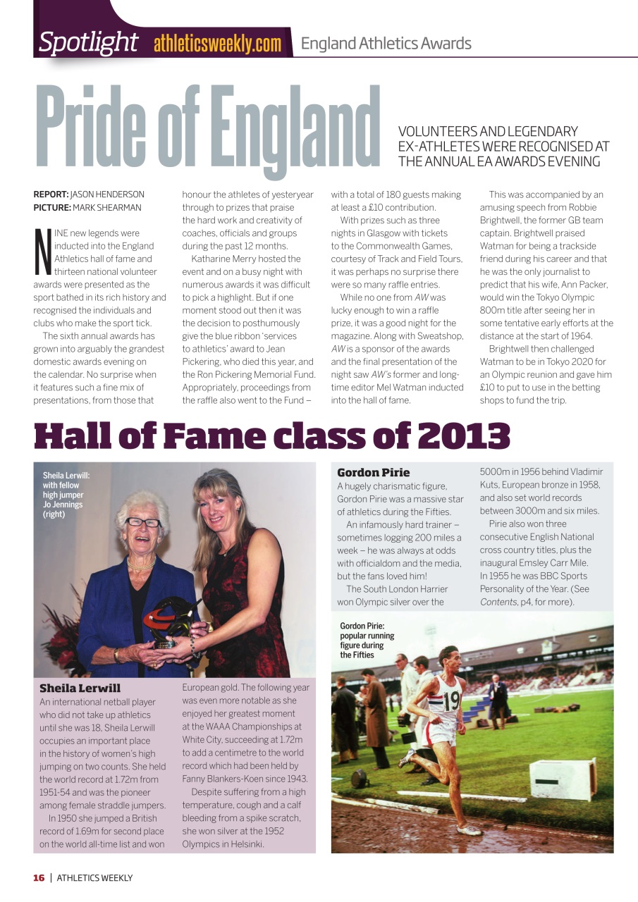 AW – Athletics Weekly Magazine Preview Pages