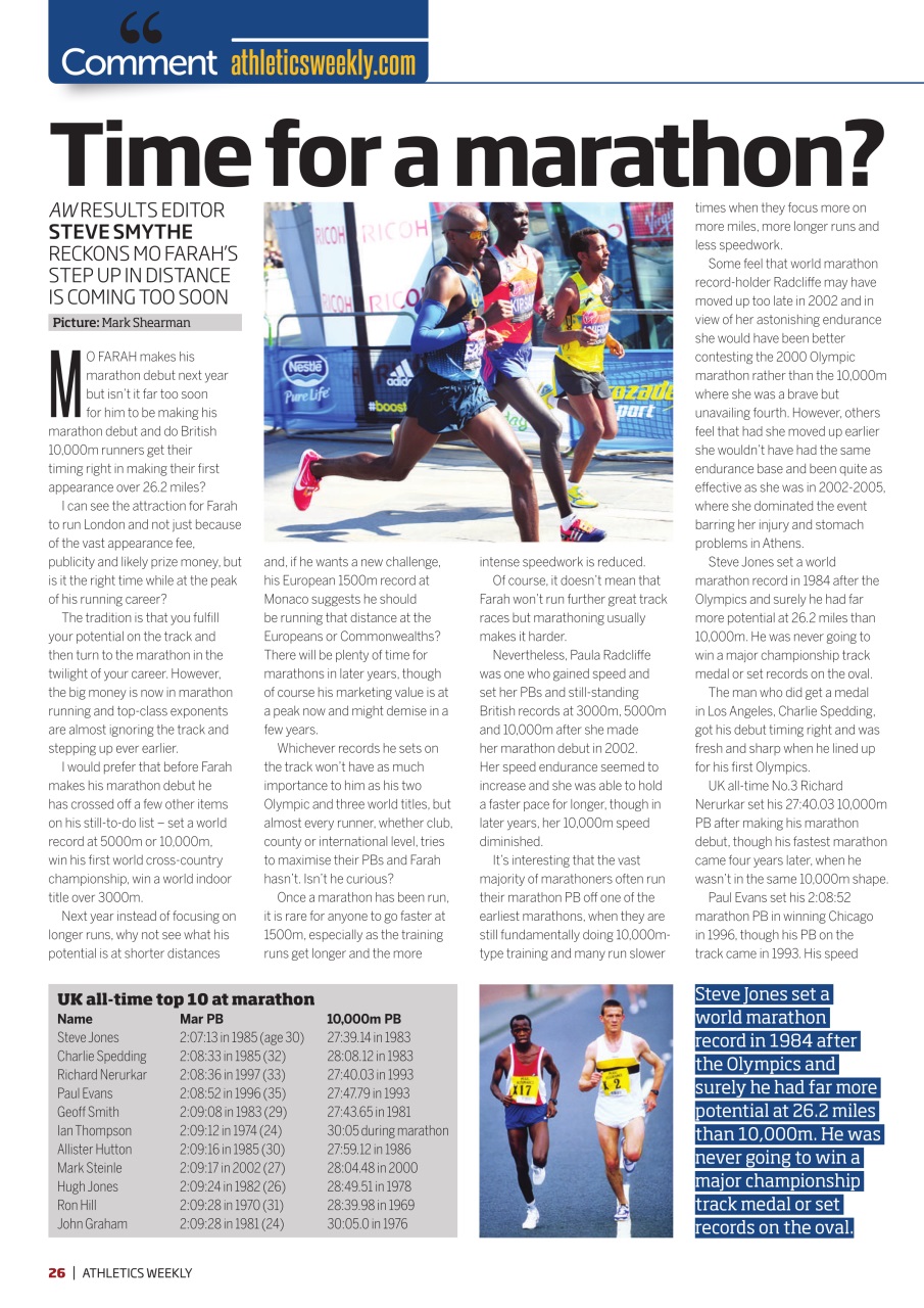 AW – Athletics Weekly Magazine Preview Pages
