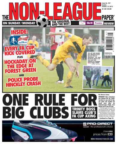 The Non-League Football Paper issue Sunday 13th October 2013