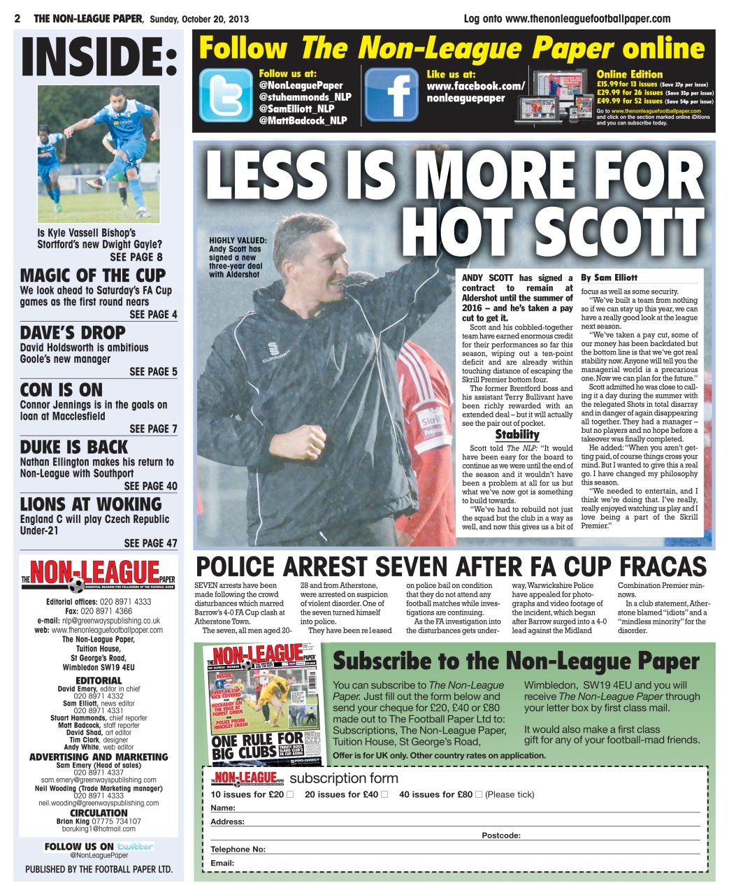 The Non-League Football Paper Preview Pages