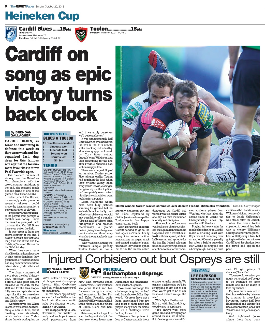 The Rugby Paper Preview Pages