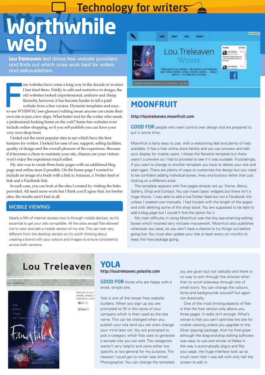 Writing Magazine Preview Pages