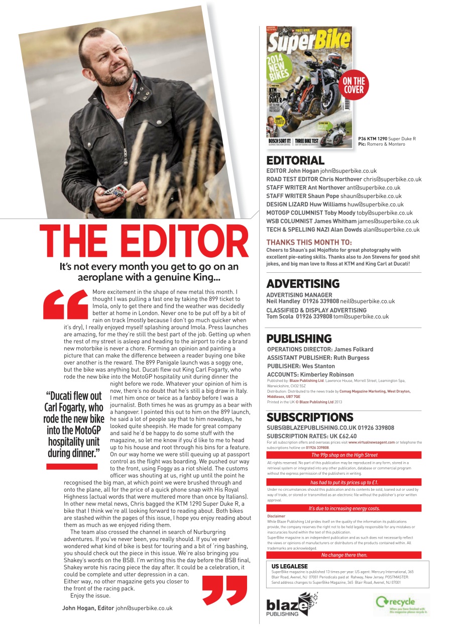 Superbike Magazine Preview Pages