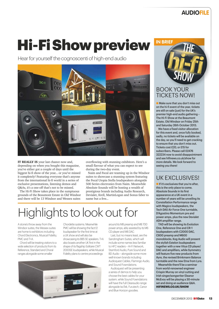 Hi-Fi Choice Preview Pages