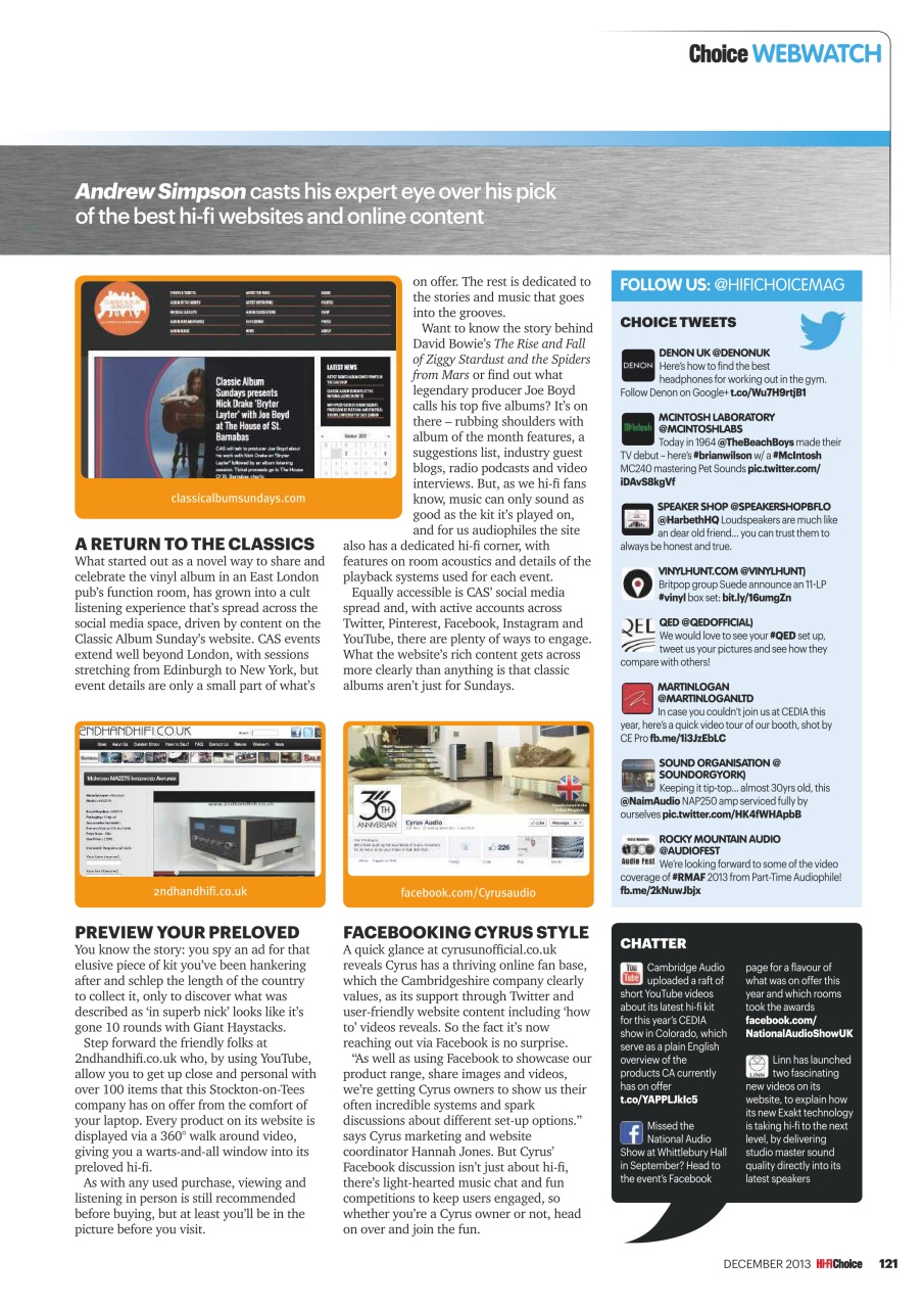 Hi-Fi Choice Preview Pages