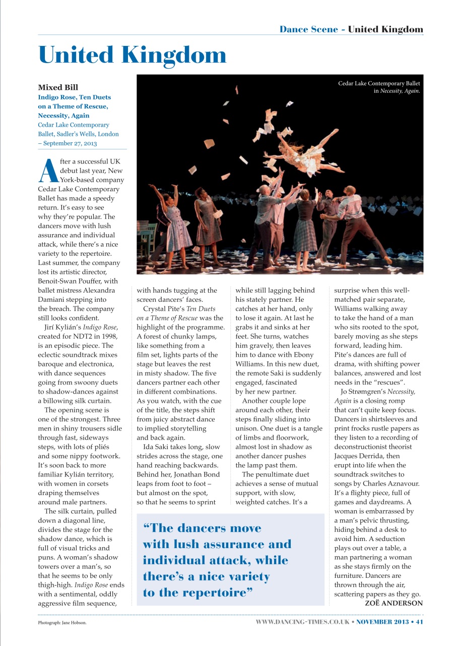 Dancing Times Preview Pages