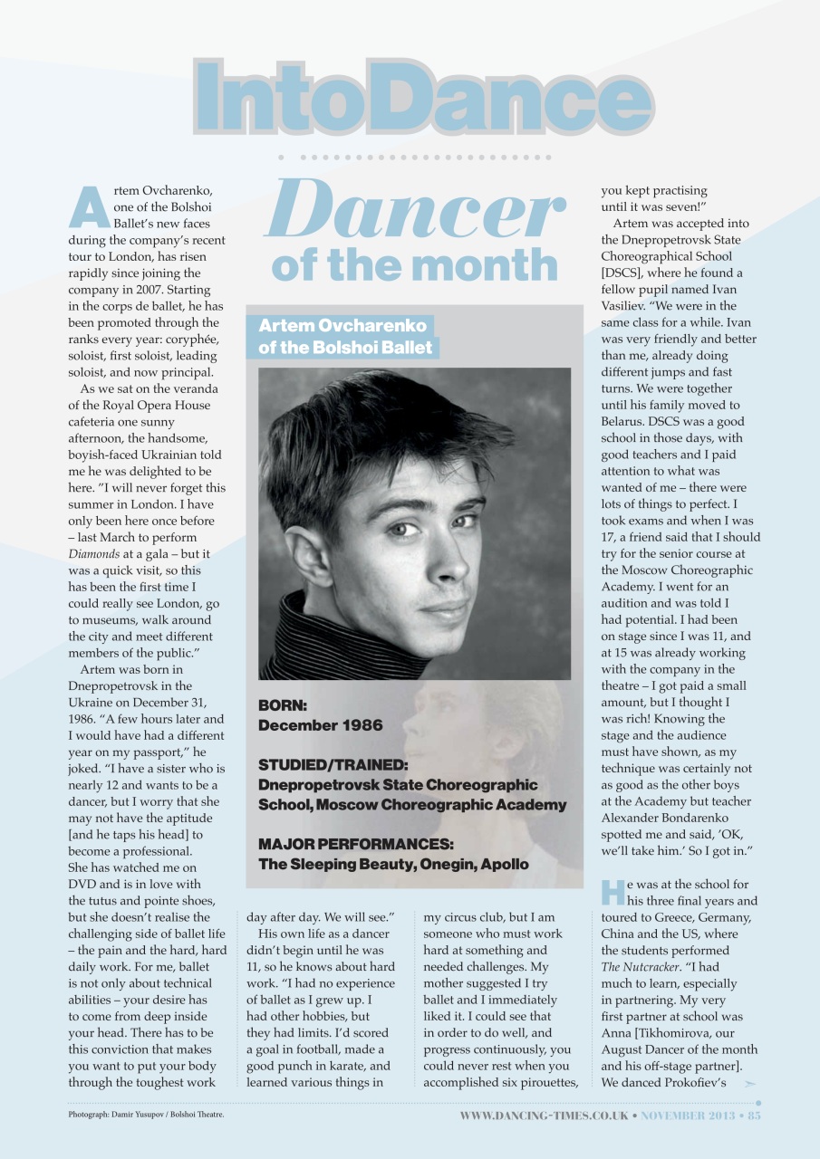 Dancing Times Preview Pages