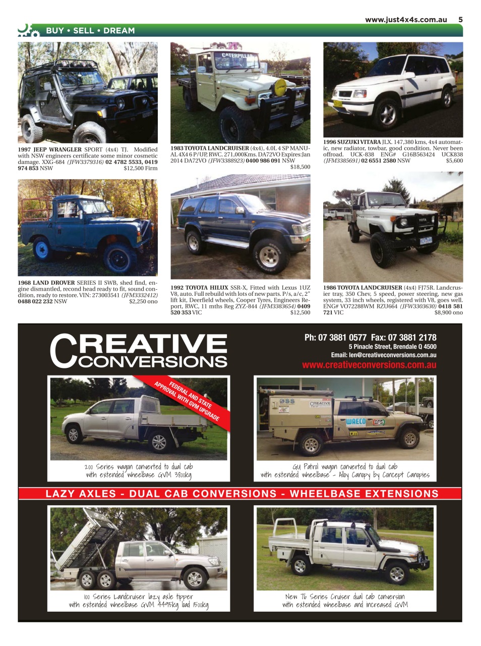 JUST 4X4S Preview Pages