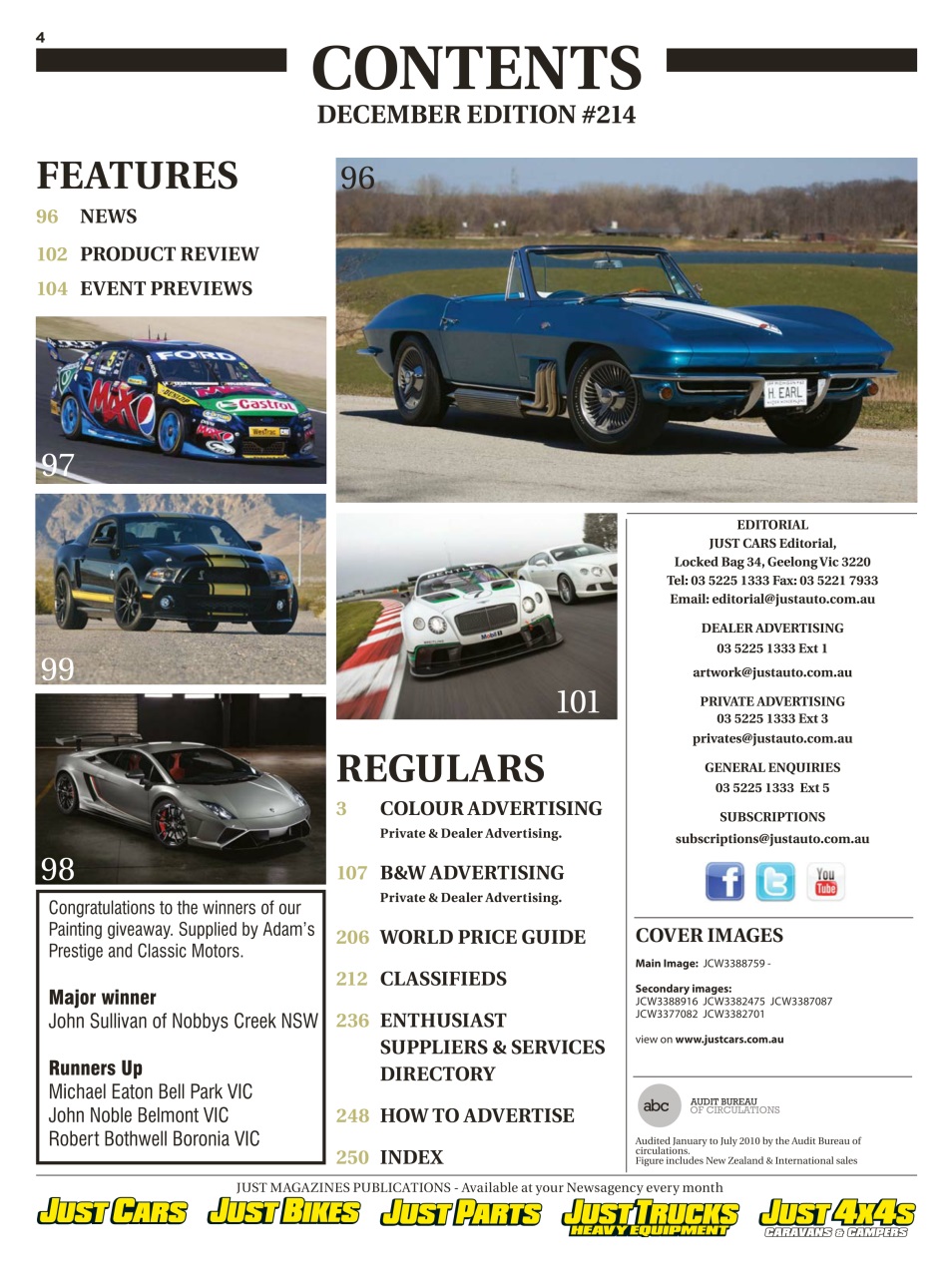 JUST CARS Preview Pages