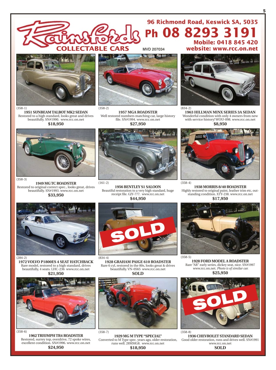 JUST CARS Preview Pages