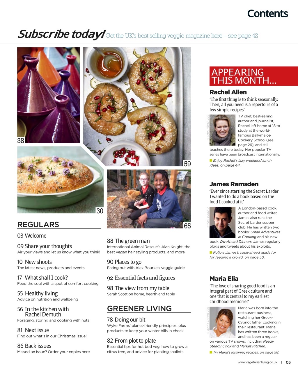 Vegetarian Living Preview Pages