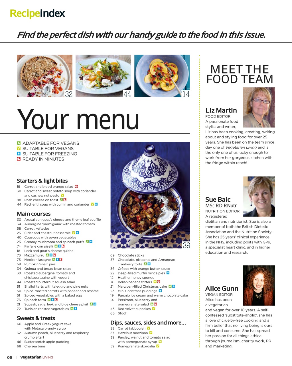 Vegetarian Living Preview Pages