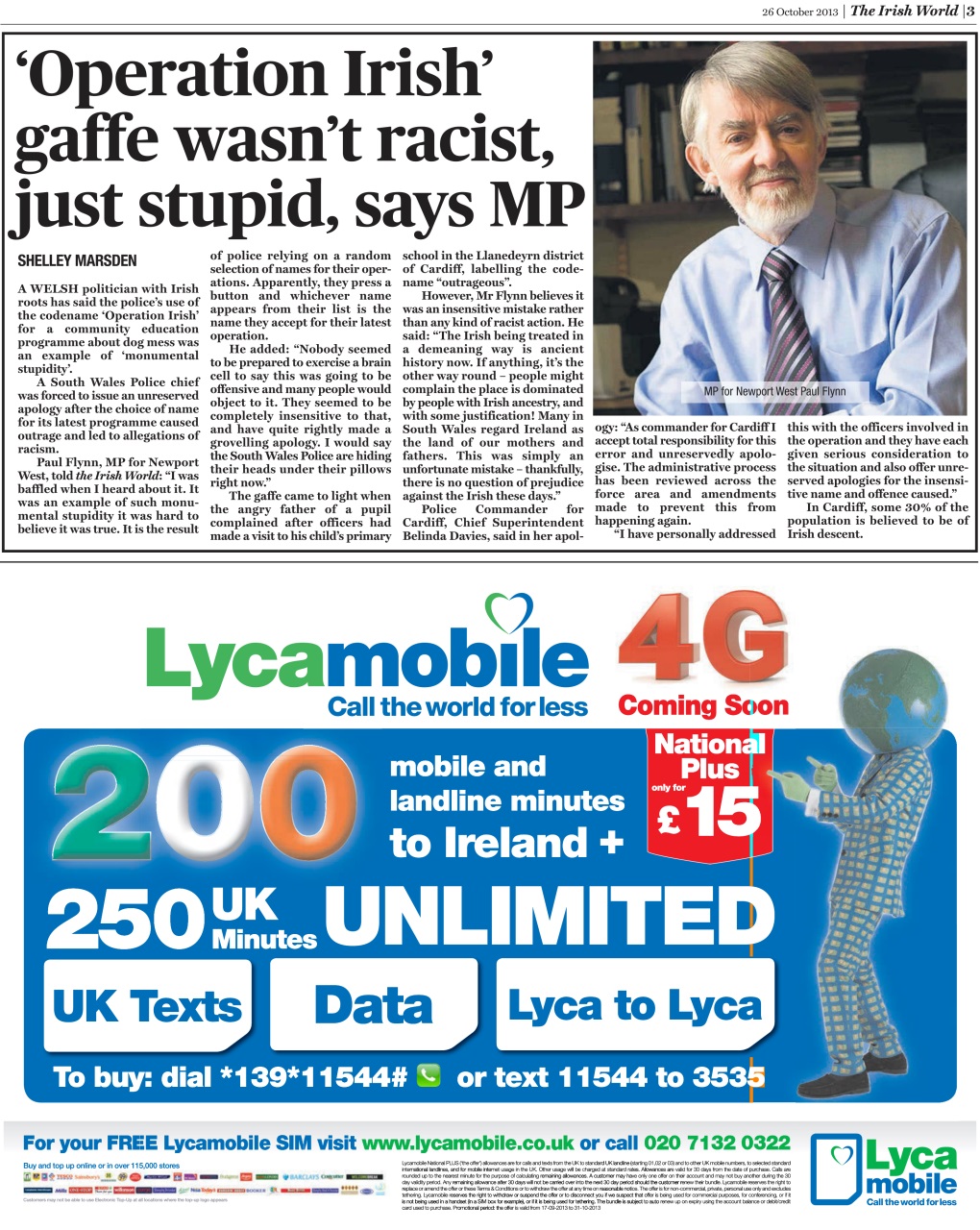 Irish World Preview Pages