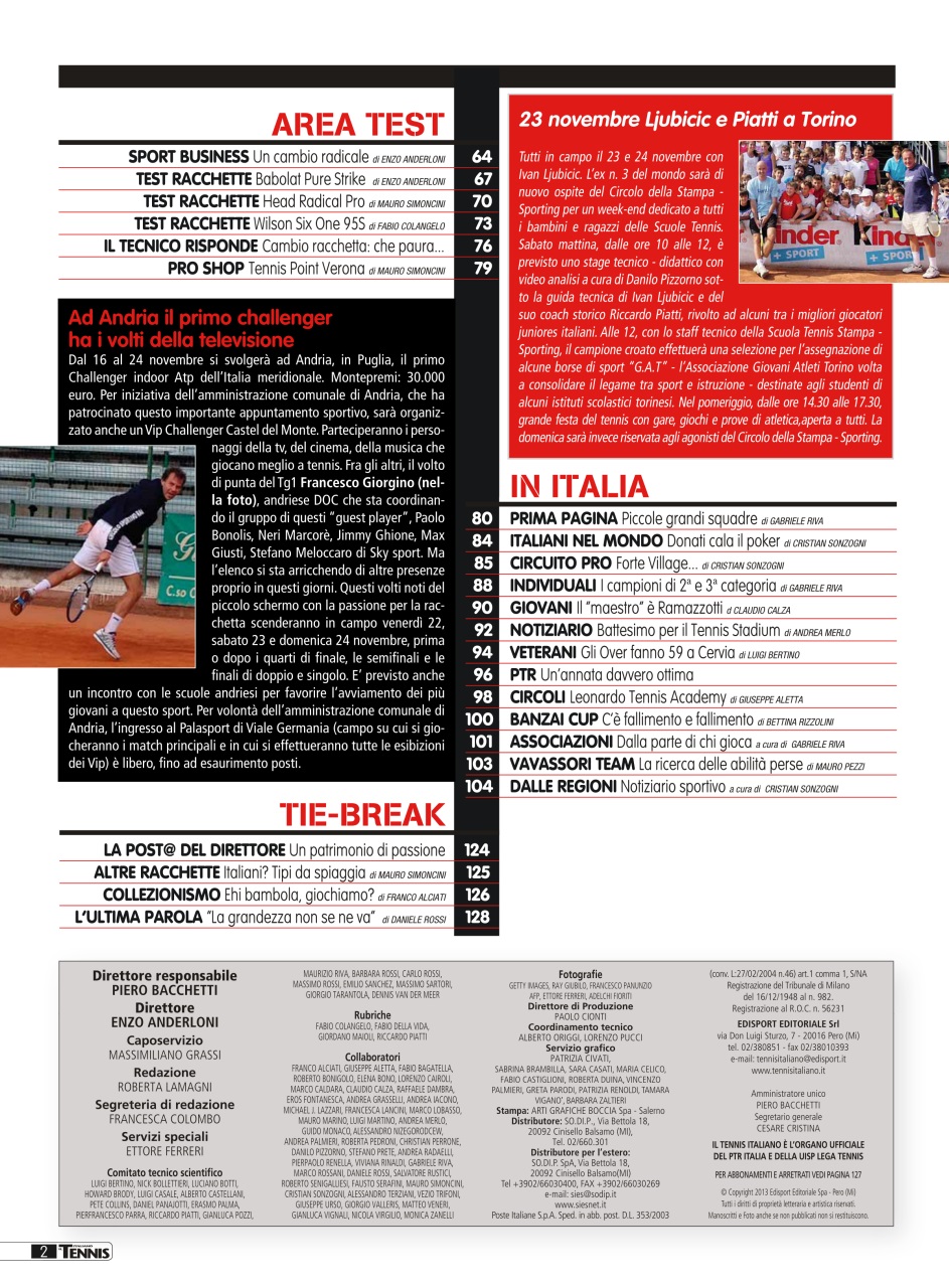 Il Tennis Italiano Preview Pages