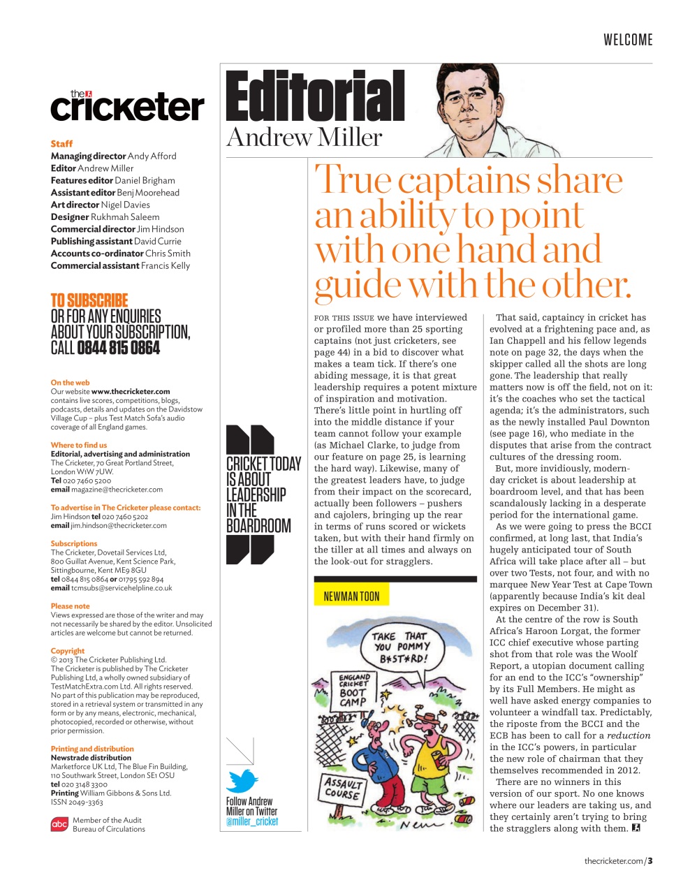 The Cricketer Magazine Preview Pages