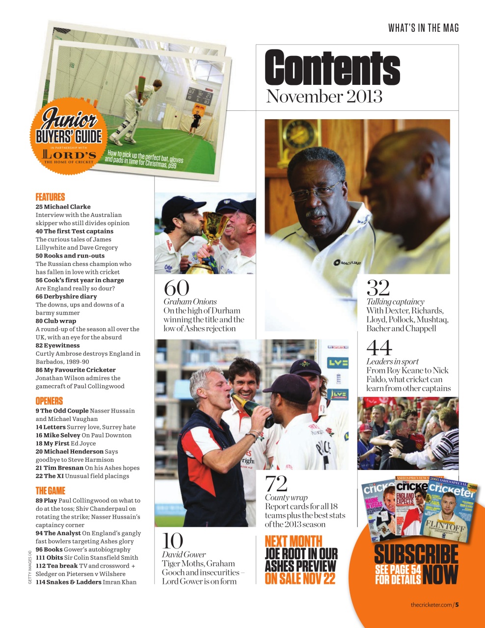 The Cricketer Magazine Preview Pages