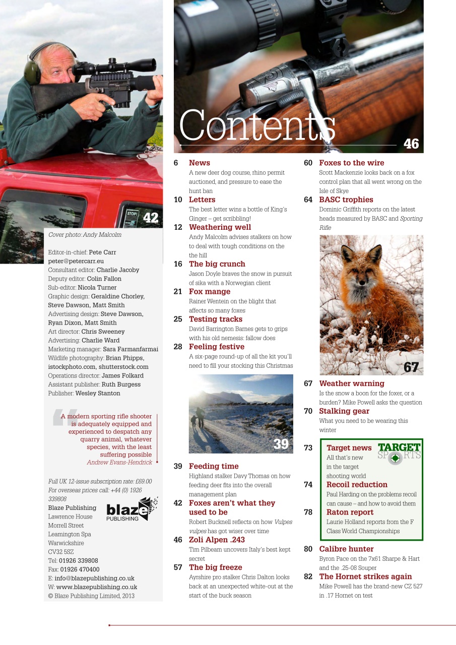 Sporting Rifle Preview Pages