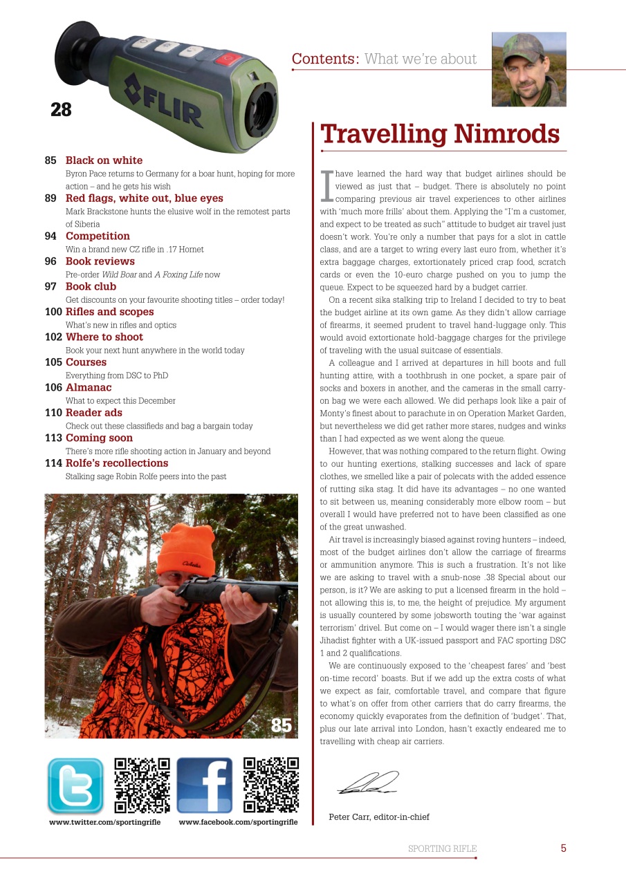Sporting Rifle Preview Pages