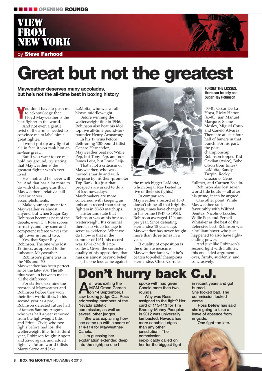 Boxing Monthly Preview Pages