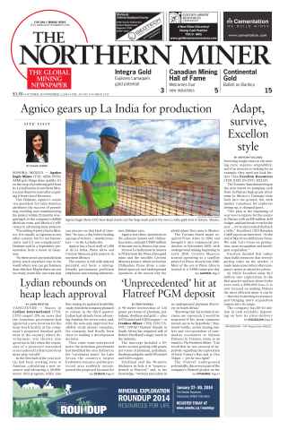 The Northern Miner issue Vol. 99 No. 37