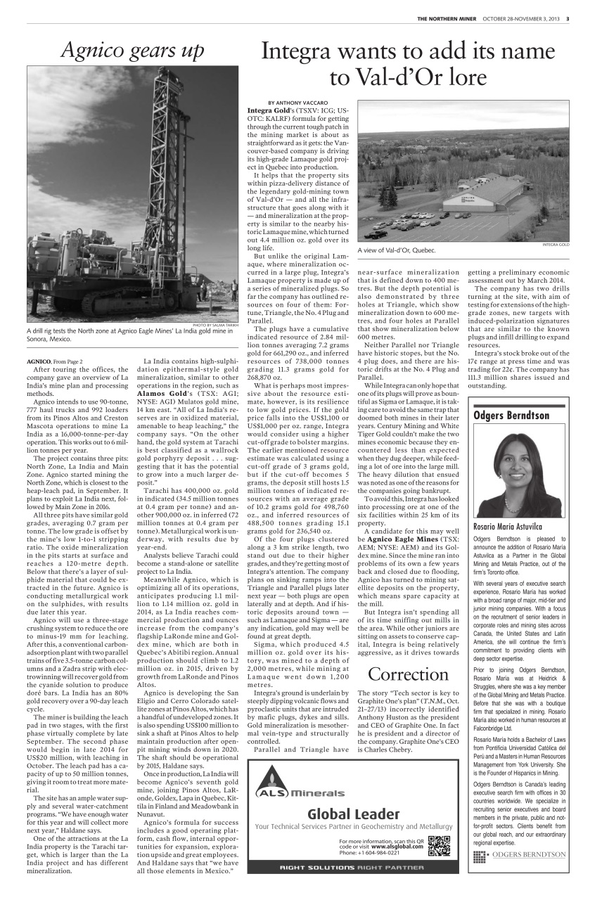 The Northern Miner Preview Pages