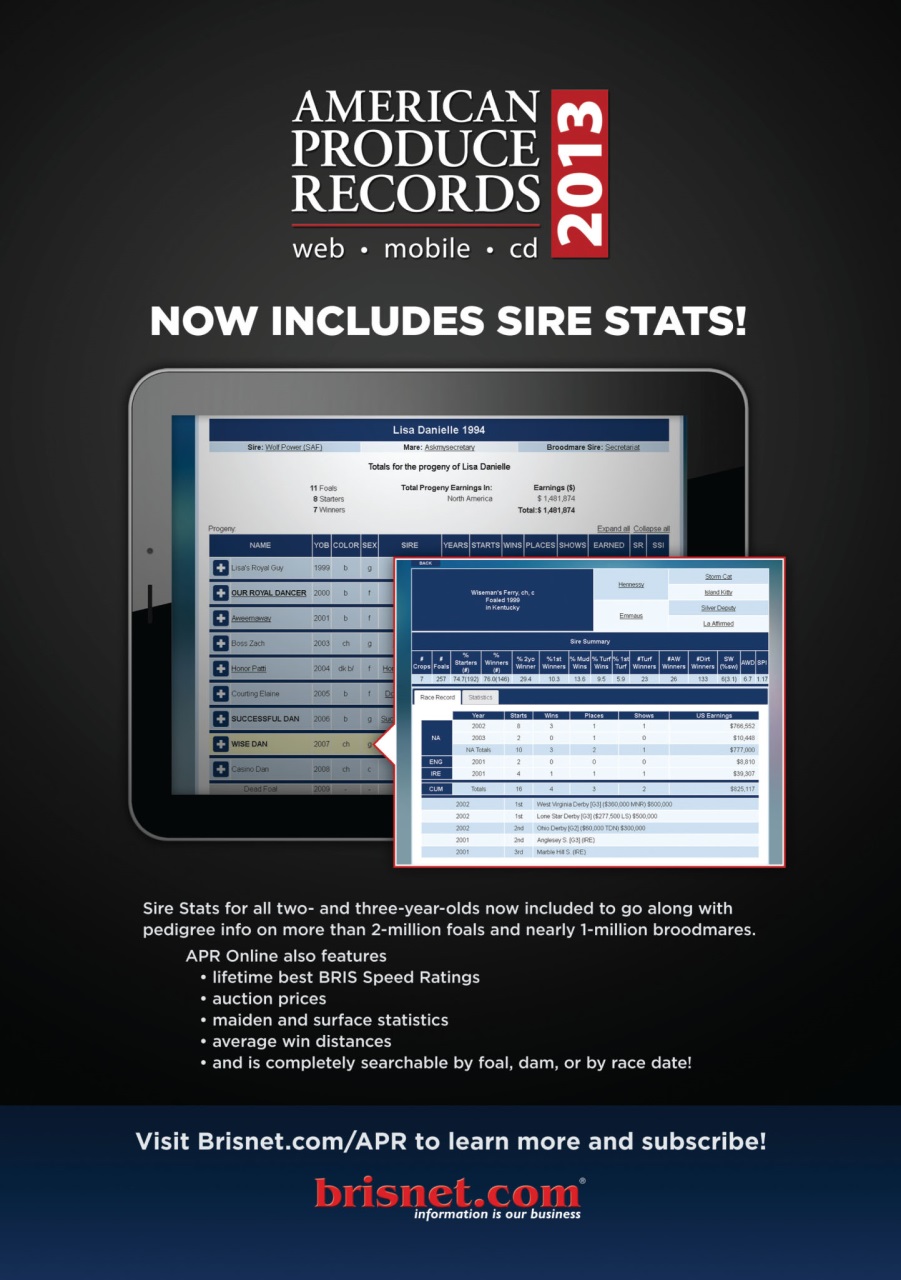 North American Trainer Magazine - horse racing Preview Pages