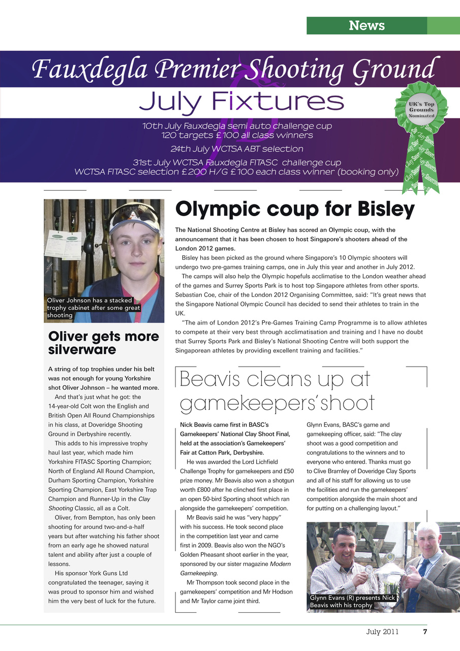 Clay Shooting Preview Pages