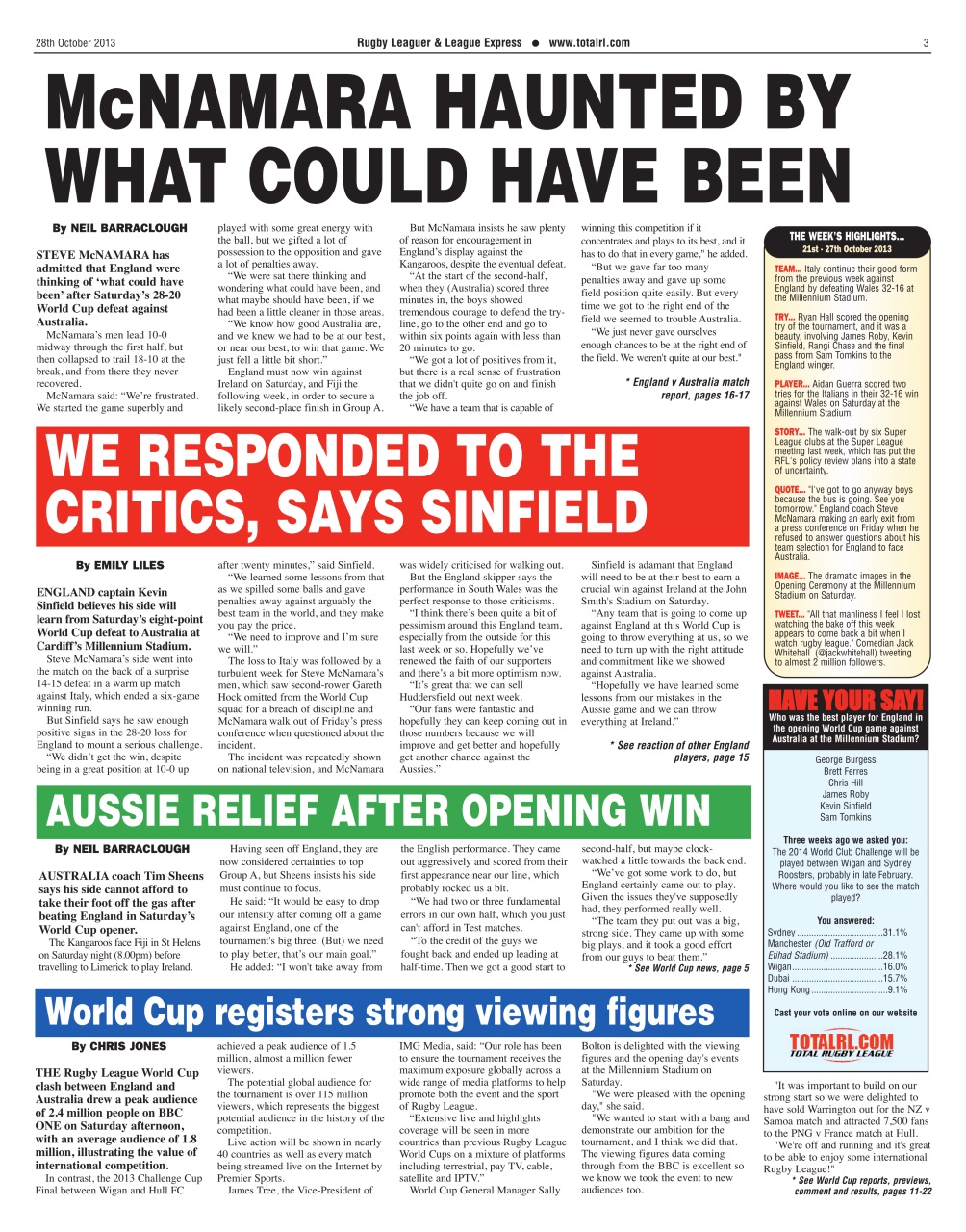 League Express Preview Pages