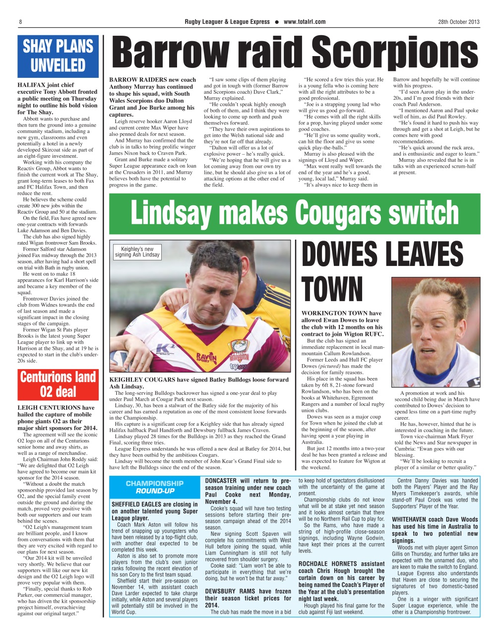 League Express Preview Pages