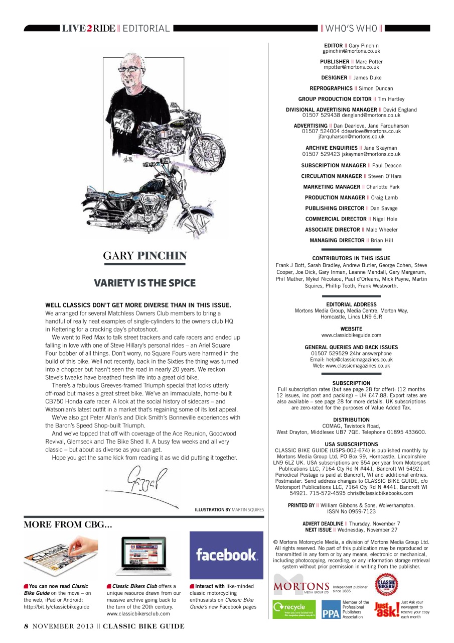 Classic Bike Guide Preview Pages