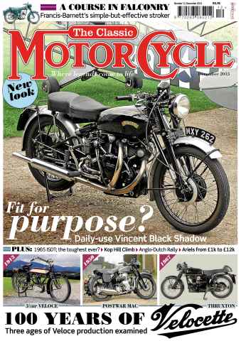 The Classic MotorCycle issue December 2013