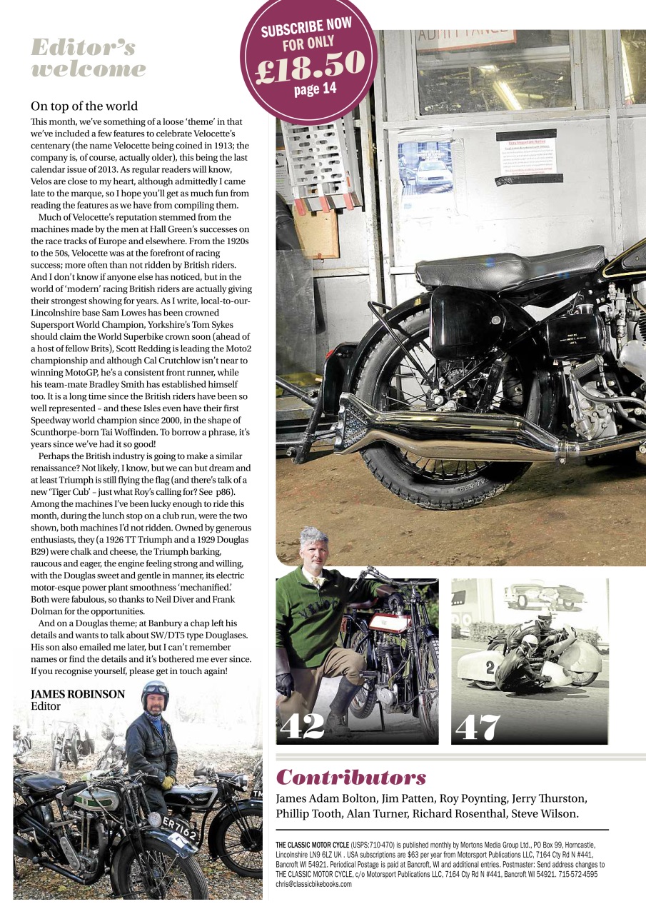 The Classic MotorCycle Preview Pages