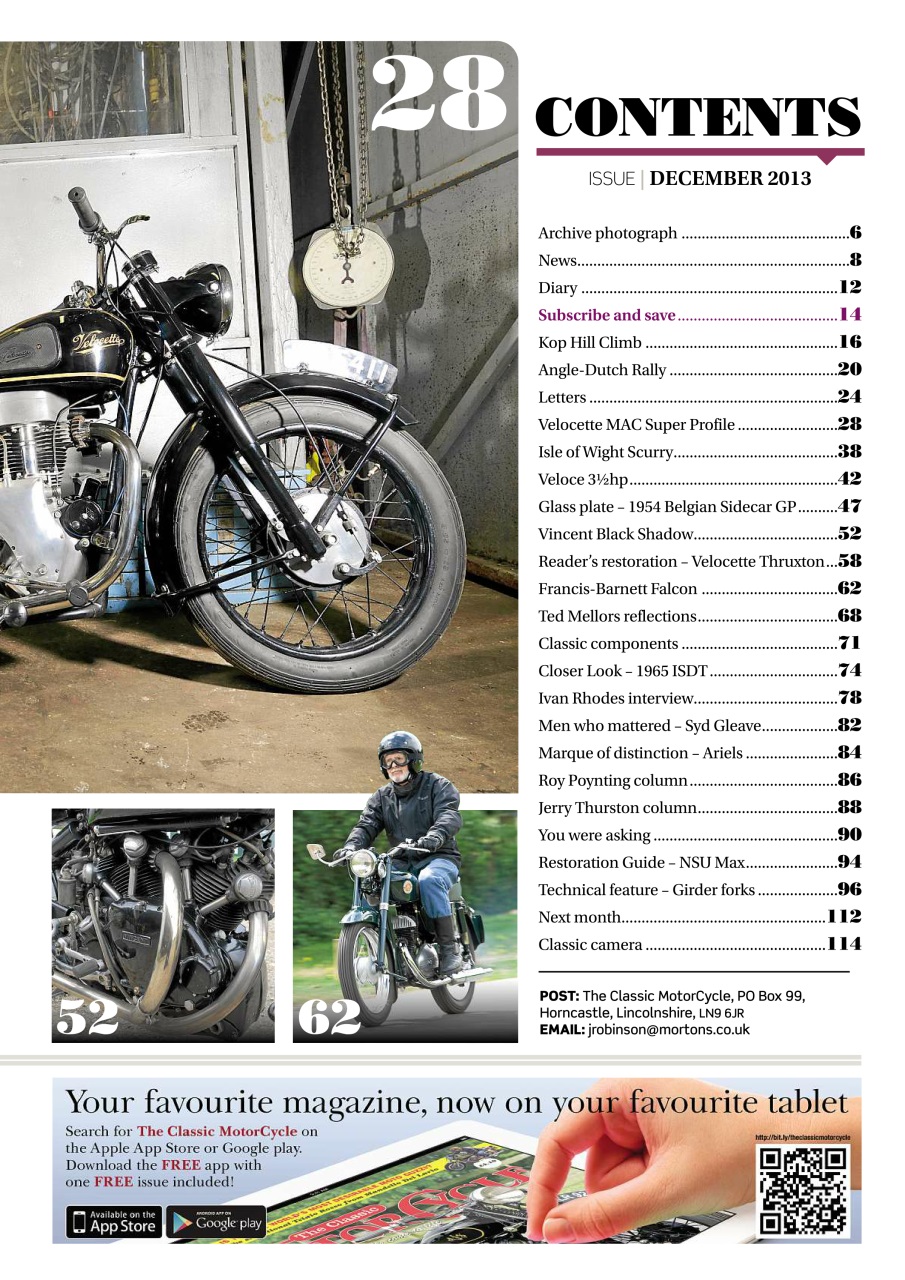 The Classic MotorCycle Preview Pages