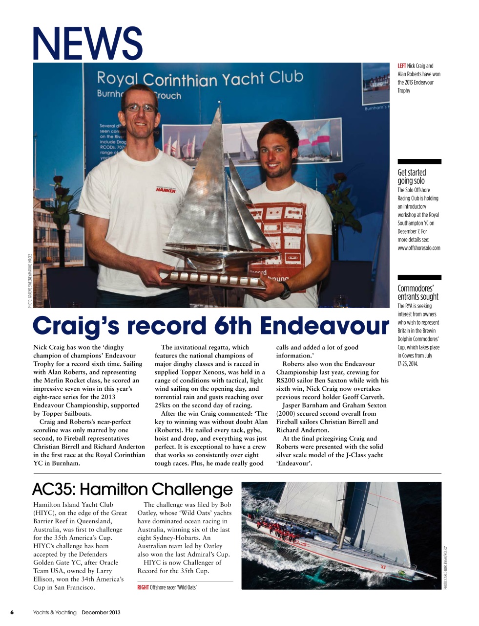 Yachts & Yachting Preview Pages