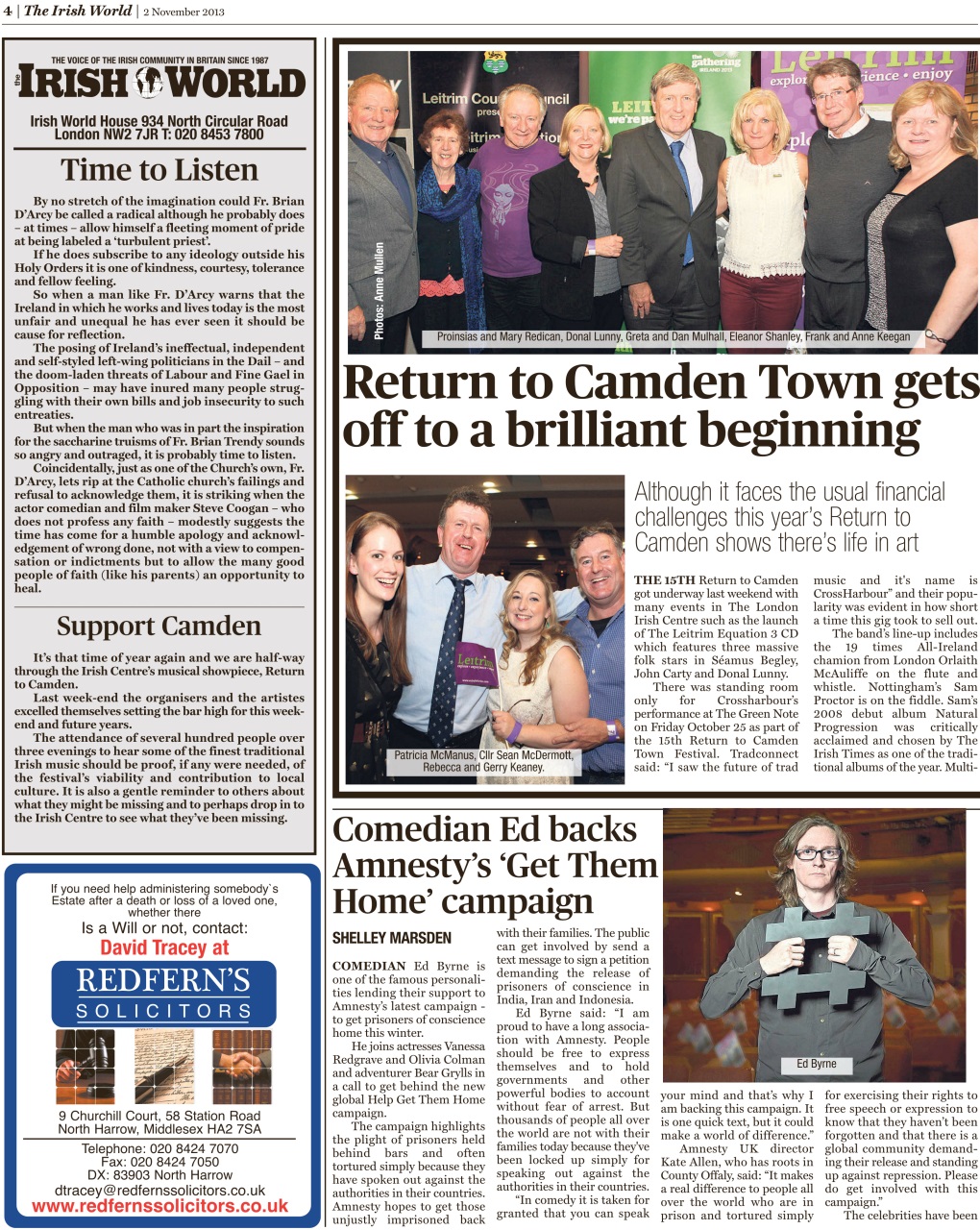 Irish World Preview Pages