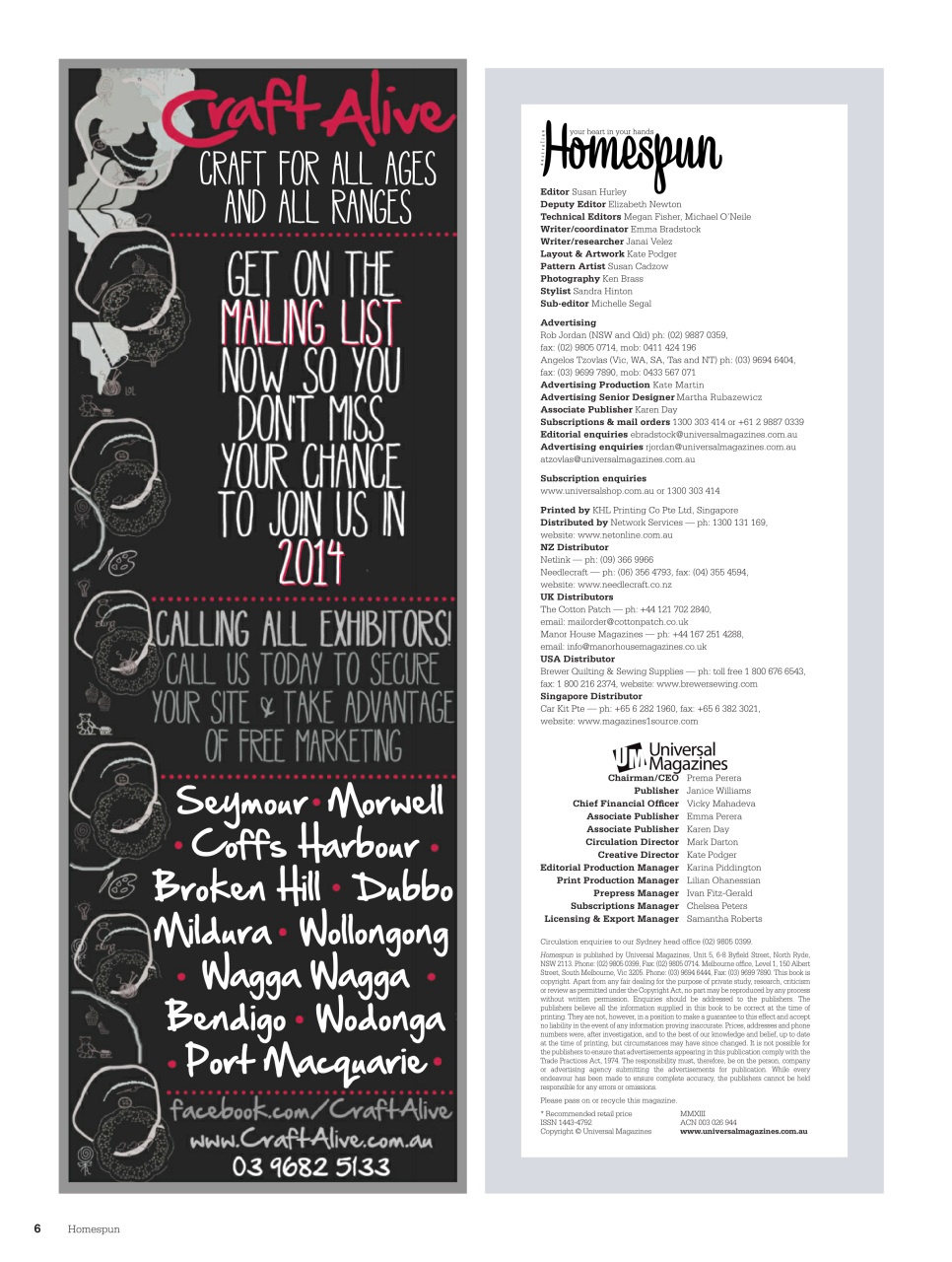 Homespun Preview Pages