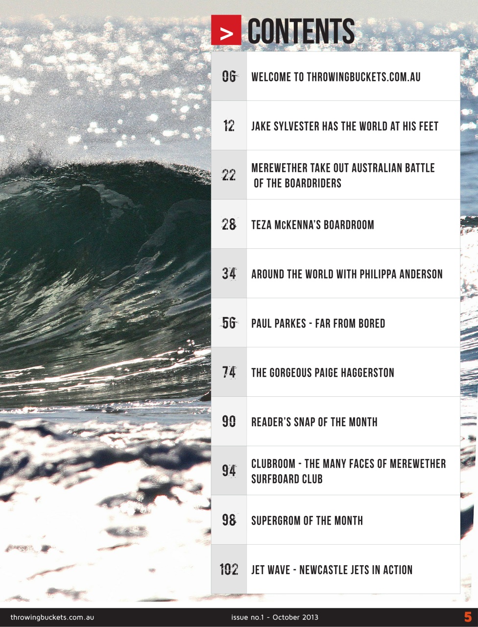 Throwing Buckets Preview Pages