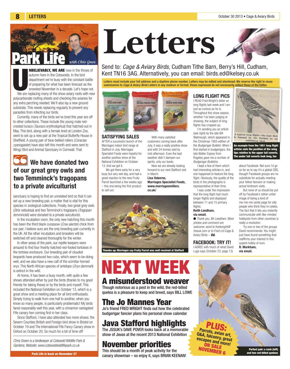 Cage & Aviary Birds Preview Pages