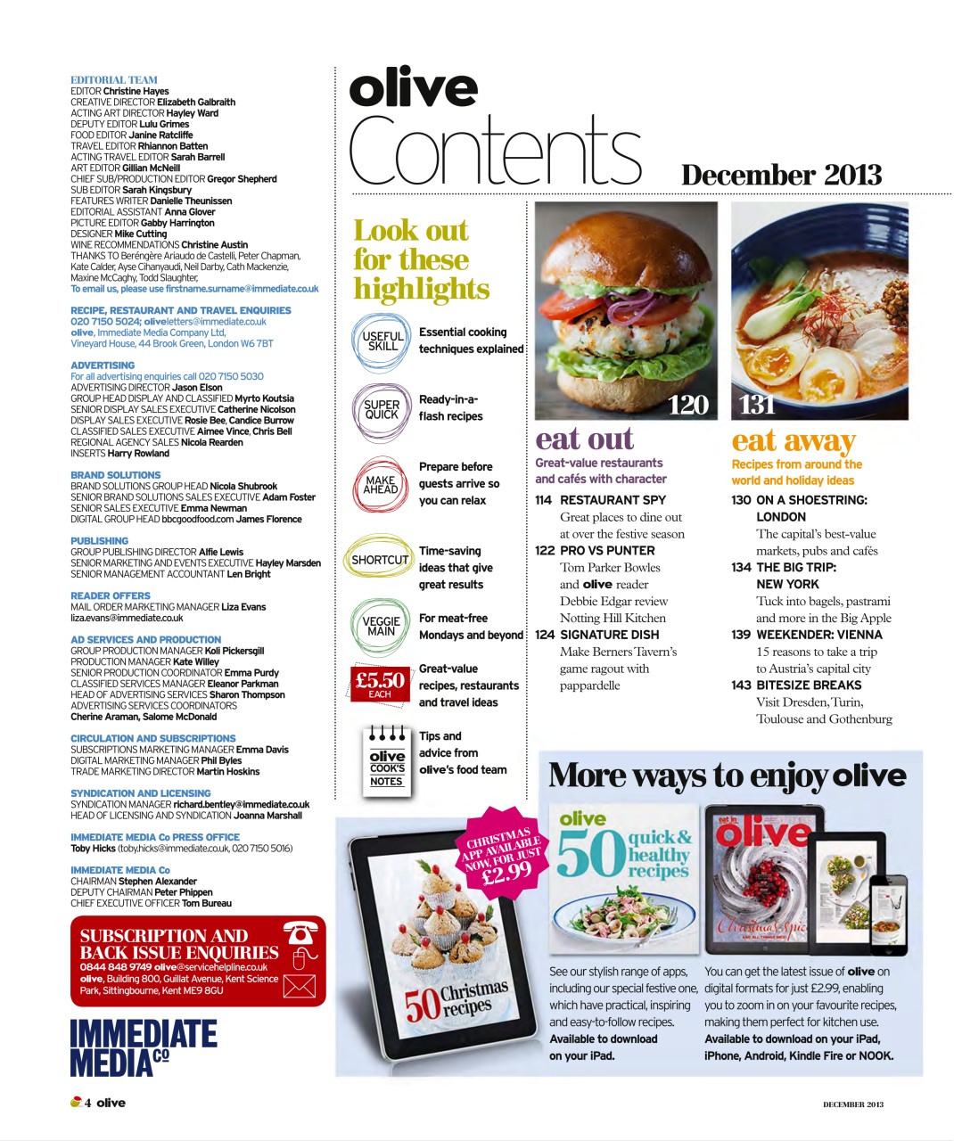 Olive Magazine Preview Pages