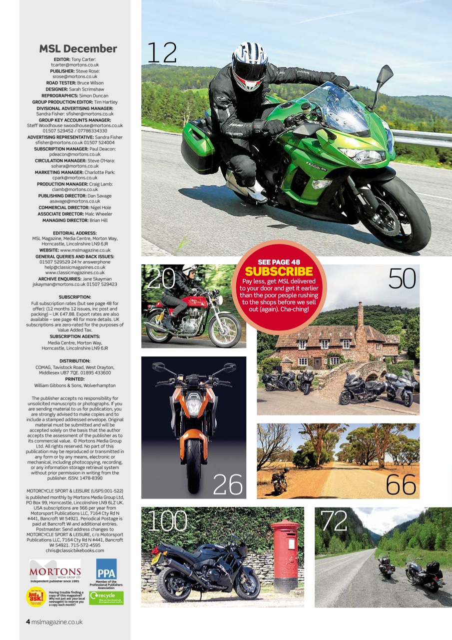 Motorcycle Sport & Leisure Preview Pages